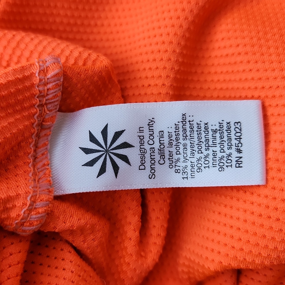 Athleta Bustle Tennis Skort Skirt Neon Orange Ember Size XS - Picture 9 of 13